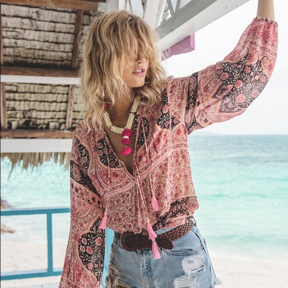 Spell and the Gypsy Collective Aloha Fox Blouse